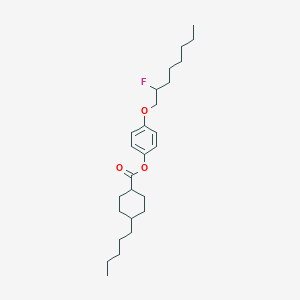 molecular formula C26H41FO3 B14302551 4-[(2-Fluorooctyl)oxy]phenyl 4-pentylcyclohexane-1-carboxylate CAS No. 122317-95-7