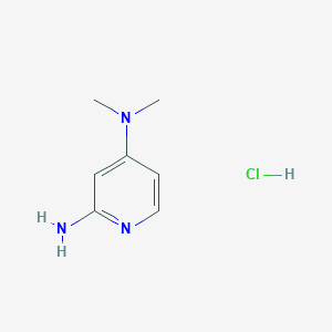 molecular formula C7H12ClN3 B1430256 N4,N4-dimethylpyridine-2,4-diamine hydrochloride CAS No. 1461709-22-7