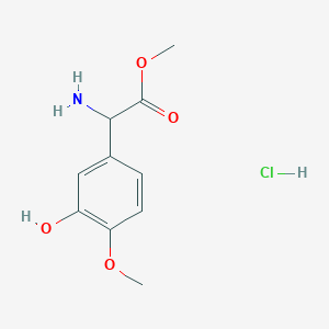 Methyl 2-amino-2-(3-hydroxy-4-methoxyphenyl)acetate hydrochloride