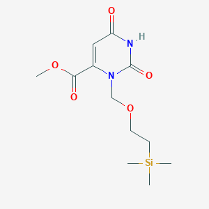 Methyl 2,6-dioxo-3-{[2-(trimethylsilyl)ethoxy]methyl}-1,2,3,6-tetrahydropyrimidine-4-carboxylate