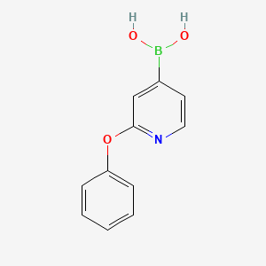 molecular formula C11H10BNO3 B1430274 2-Phenoxypyridine-4-boronic acid CAS No. 1451393-41-1