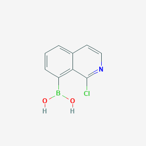 molecular formula C9H7BClNO2 B1430275 (1-Chloroisoquinolin-8-yl)boronic acid CAS No. 2096337-48-1