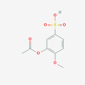 3-(Acetyloxy)-4-methoxybenzene-1-sulfonic acid