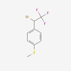 1-(1-Bromo-2,2,2-trifluoroethyl)-4-(methylsulfanyl)benzene