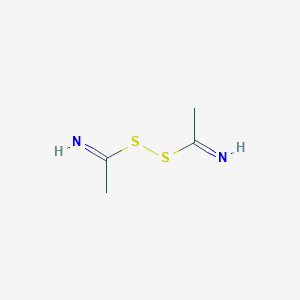 Ethanimidoylsulfanyl ethanimidothioate