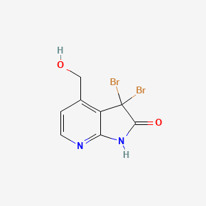 3,3-Dibromo-4-hydroxymethyl-7-aza-2-oxyindole