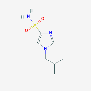 molecular formula C7H13N3O2S B1430290 1-(2-methylpropyl)-1H-imidazole-4-sulfonamide CAS No. 1461706-74-0