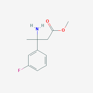 Methyl 3-amino-3-(3-fluorophenyl)butanoate
