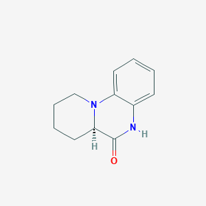 molecular formula C12H14N2O B1430297 (R)-7,8,9,10-Tetrahydro-5H,6aH-pyrido[1,2-a]quinoxalin-6-one CAS No. 1427203-54-0