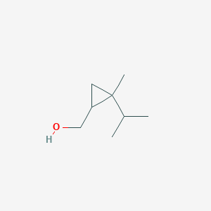 molecular formula C8H16O B1430300 [2-Methyl-2-(propan-2-yl)cyclopropyl]methanol CAS No. 1499844-60-8