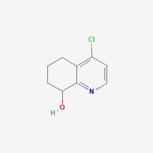 molecular formula C9H10ClNO B1430303 4-Chloro-5,6,7,8-tetrahydro-quinolin-8-ol CAS No. 1373223-49-4