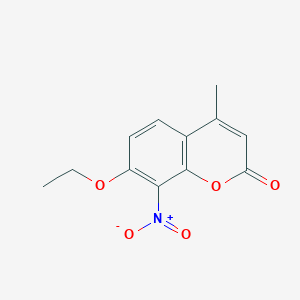 7-Ethoxy-4-methyl-8-nitro-2H-1-benzopyran-2-one