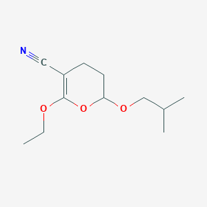 6-Ethoxy-2-(2-methylpropoxy)-3,4-dihydro-2H-pyran-5-carbonitrile