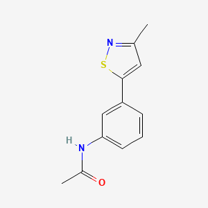 molecular formula C12H12N2OS B1430314 N-[3-(3-Methyl-isothiazol-5-yl)-phenyl]-acetamide CAS No. 1401521-98-9