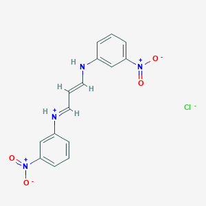 3-nitro-N-[(1E,3E)-3-[(3-nitrophenyl)imino]prop-1-en-1-yl]aniline hydrochloride