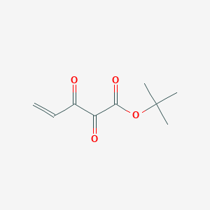 molecular formula C9H12O4 B14303165 4-Pentenoic acid, 2,3-dioxo-, 1,1-dimethylethyl ester CAS No. 117917-40-5