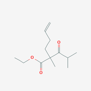 Ethyl 2-methyl-2-(2-methylpropanoyl)hex-5-enoate