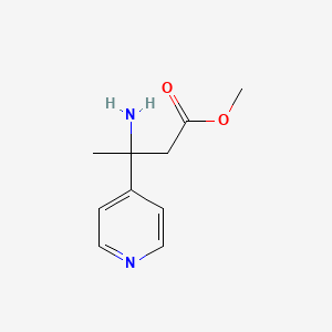 molecular formula C10H14N2O2 B1430319 3-氨基-3-(吡啶-4-基)丁酸甲酯 CAS No. 1541050-78-5