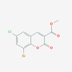 molecular formula C11H6BrClO4 B1430323 Methyl 8-bromo-6-chloro-2-oxo-2H-chromene-3-carboxylate CAS No. 1427460-59-0