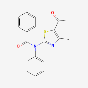 molecular formula C19H16N2O2S B1430325 N-(5-acetyl-4-methyl-1,3-thiazol-2-yl)-N-phenylbenzamide CAS No. 1797764-64-7