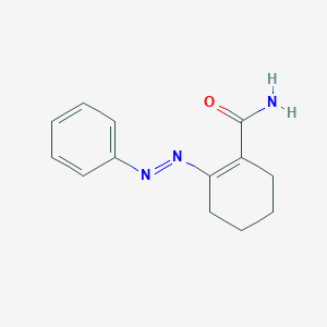 2-[(E)-Phenyldiazenyl]cyclohex-1-ene-1-carboxamide