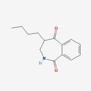 molecular formula C14H17NO2 B14303258 4-Butyl-3,4-dihydro-1H-2-benzazepine-1,5(2H)-dione CAS No. 114570-55-7