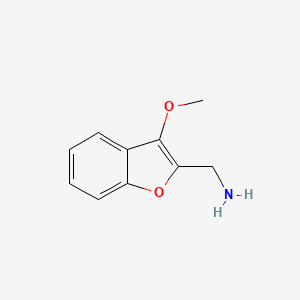 molecular formula C10H11NO2 B1430327 (3-甲氧基-1-苯并呋喃-2-基)甲胺 CAS No. 1538508-26-7