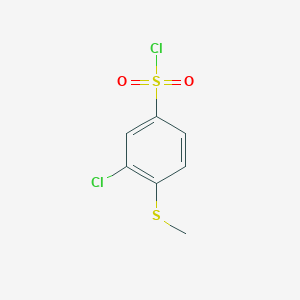 3-Chloro-4-(methylsulfanyl)benzene-1-sulfonyl chloride
