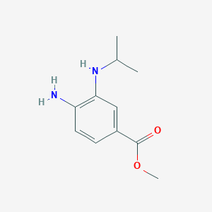 molecular formula C11H16N2O2 B1430348 Methyl 4-amino-3-(isopropylamino)benzoate CAS No. 1423037-24-4
