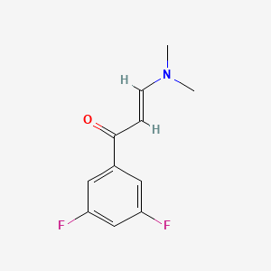 molecular formula C11H11F2NO B1430373 1-(3,5-Difluorophenyl)-3-(dimethylamino)prop-2-en-1-one CAS No. 154258-41-0