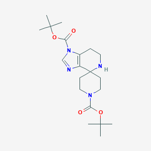 di-tert-butyl 6,7-dihydro-1'H-spiro[imidazo[4,5-c]pyridine-4,4'-piperidine]-1,1'(5H)-dicarboxylate