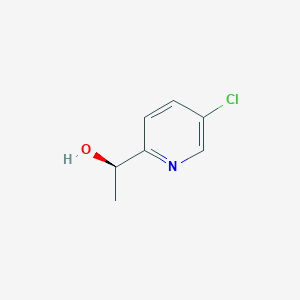 molecular formula C7H8ClNO B1430384 (1R)-1-(5-chloropyridin-2-yl)ethan-1-ol CAS No. 1567887-32-4
