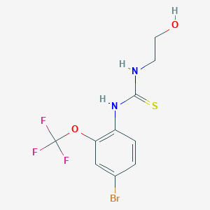 N-[4-Bromo-2-(trifluoromethoxy)phenyl]-N'-(2-hydroxyethyl)thiourea