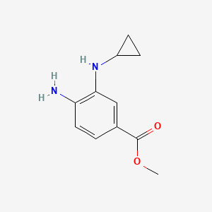 molecular formula C11H14N2O2 B1430399 Methyl 4-amino-3-(cyclopropylamino)benzoate CAS No. 1426958-47-5