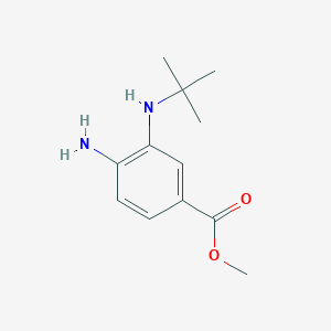 molecular formula C12H18N2O2 B1430407 Methyl 4-amino-3-(tert-butylamino)benzoate CAS No. 1423037-31-3