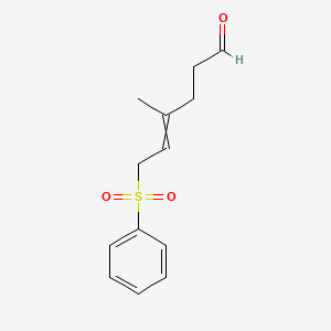 6-(Benzenesulfonyl)-4-methylhex-4-enal