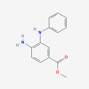 molecular formula C14H14N2O2 B1430408 Methyl 4-amino-3-(phenylamino)benzoate CAS No. 1426958-51-1