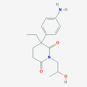 3-(4-Aminophenyl)-3-ethyl-1-(2-hydroxypropyl)piperidine-2,6-dione