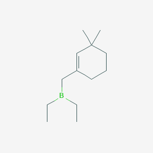 [(3,3-Dimethylcyclohex-1-en-1-yl)methyl](diethyl)borane