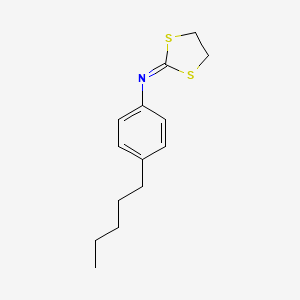 N-(4-Pentylphenyl)-1,3-dithiolan-2-imine