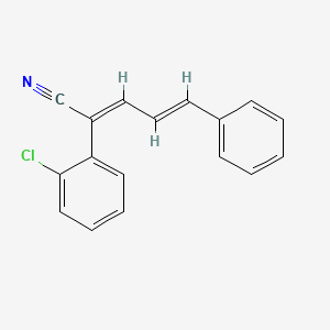 2-(Chlorophenyl)-5-phenyl-2,4-pentadienenitrile