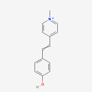 Pyridinium, 4-[2-(4-hydroxyphenyl)ethenyl]-1-methyl-