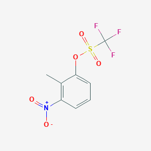 molecular formula C8H6F3NO5S B1430436 2-Methyl-3-nitrophenyl trifluoromethanesulphonate CAS No. 1446016-49-4