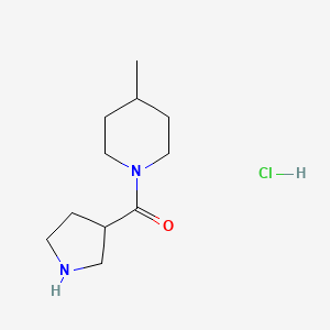 4-Methyl-1-(pyrrolidine-3-carbonyl)piperidine hydrochloride