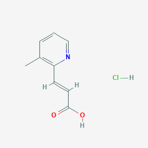 3-(3-Methylpyridin-2-yl)prop-2-enoic acid hydrochloride