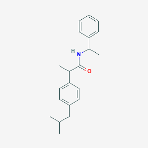 molecular formula C21H27NO B143046 2-(4-异丁基苯基)-N-(1-苯乙基)丙酰胺 CAS No. 105959-56-6