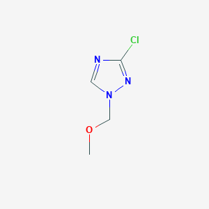 molecular formula C4H6ClN3O B1430487 3-chloro-1-(methoxymethyl)-1H-1,2,4-triazole CAS No. 1573547-46-2