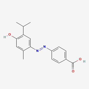 4-{2-[2-Methyl-4-oxo-5-(propan-2-yl)cyclohexa-2,5-dien-1-ylidene]hydrazinyl}benzoic acid