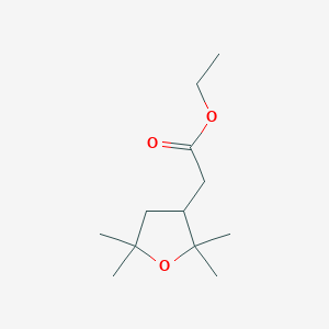 Ethyl 2-(2,2,5,5-tetramethyloxolan-3-yl)acetate