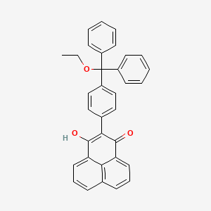 2-{4-[Ethoxy(diphenyl)methyl]phenyl}-3-hydroxy-1H-phenalen-1-one